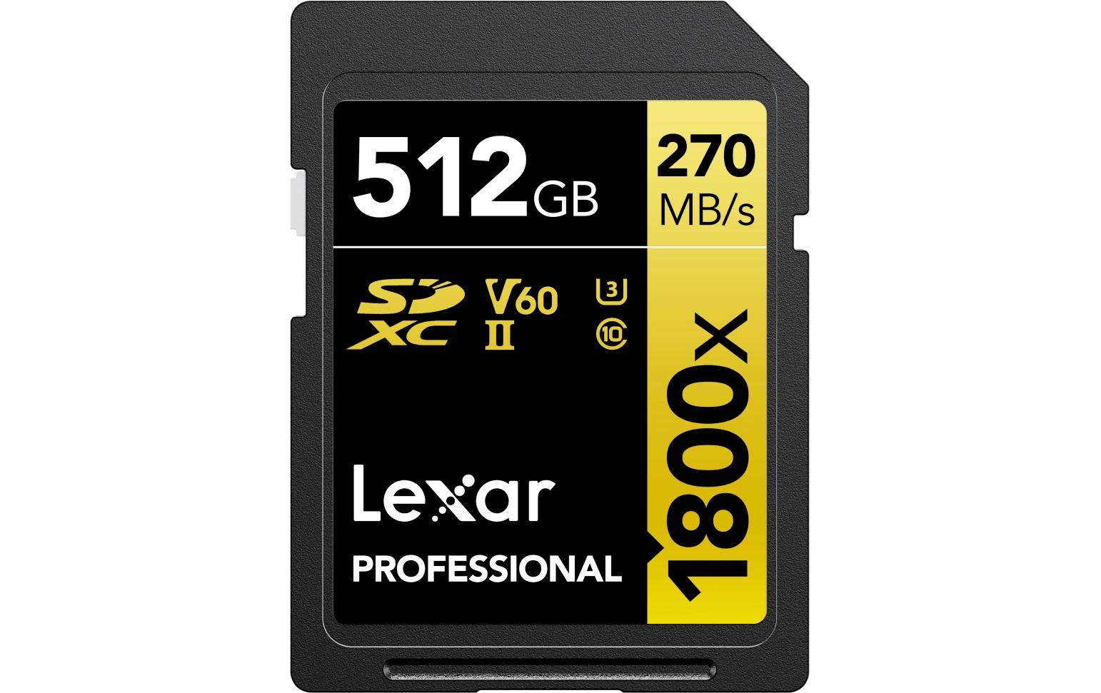 Lexar Professional SDXC 1800x UHS-II 512GB