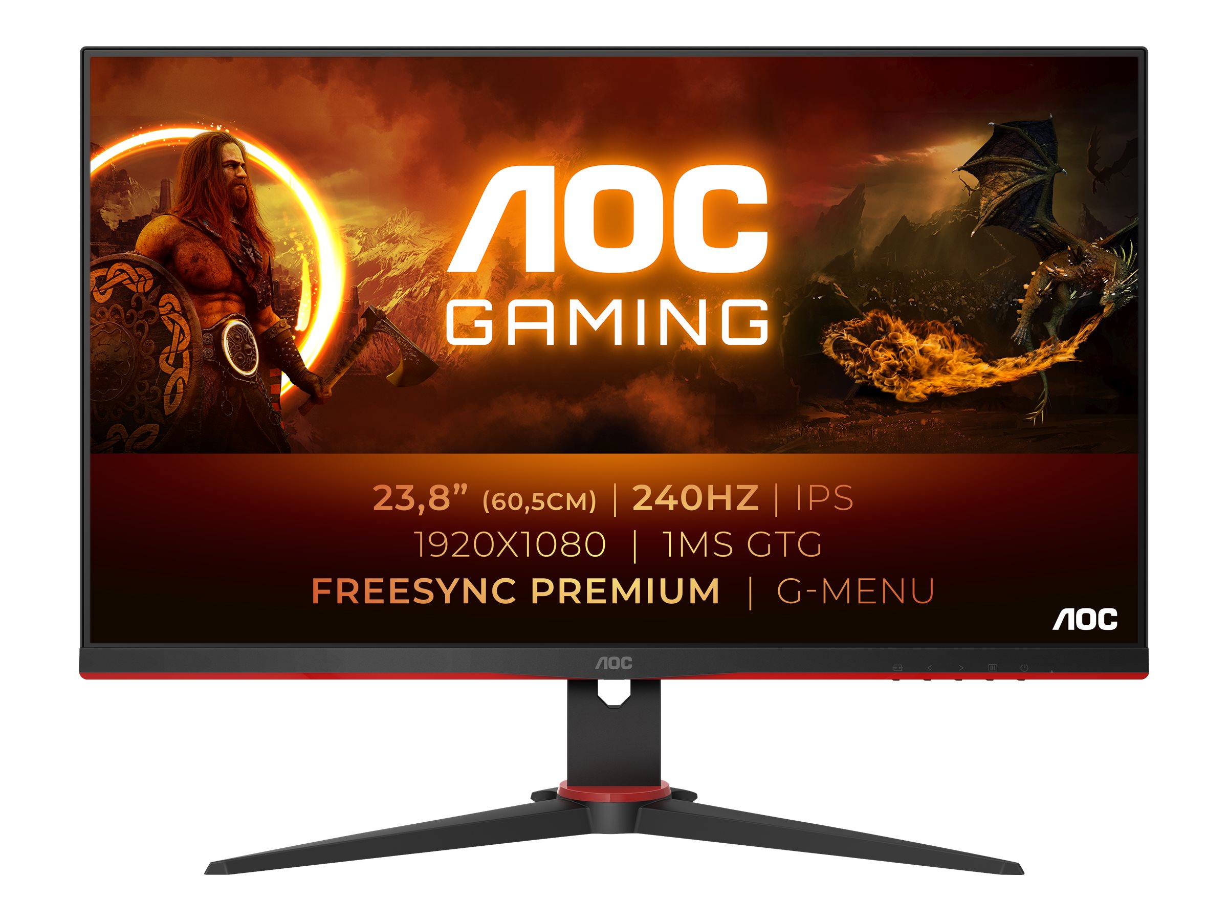 AOC Gaming 24G2ZE/BK - LED-Monitor mit CH Garantie - 60.5 cm (23.8