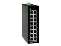 Eaton Tripp Lite series Unmanaged Industrial Gigabit Ethernet Switch 16-Port - 10/100/1000 Mbps, DIN Mount - Switch - unmanaged 