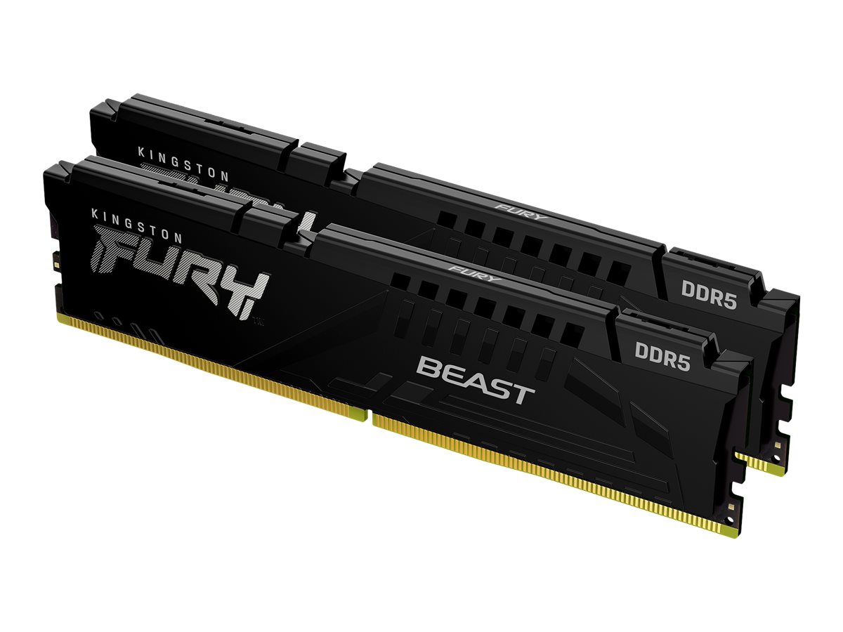 Kingston FURY Beast - DDR5 - Kit - 32 GB: 2 x 16 GB - DIMM 288-PIN - 5200 MHz / PC5-41600