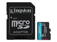 Kingston Canvas Go! Plus - Flash-Speicherkarte (microSDXC-an-SD-Adapter inbegriffen) - 1 TB - A2 / Video Class V30 / UHS-I U3 / 