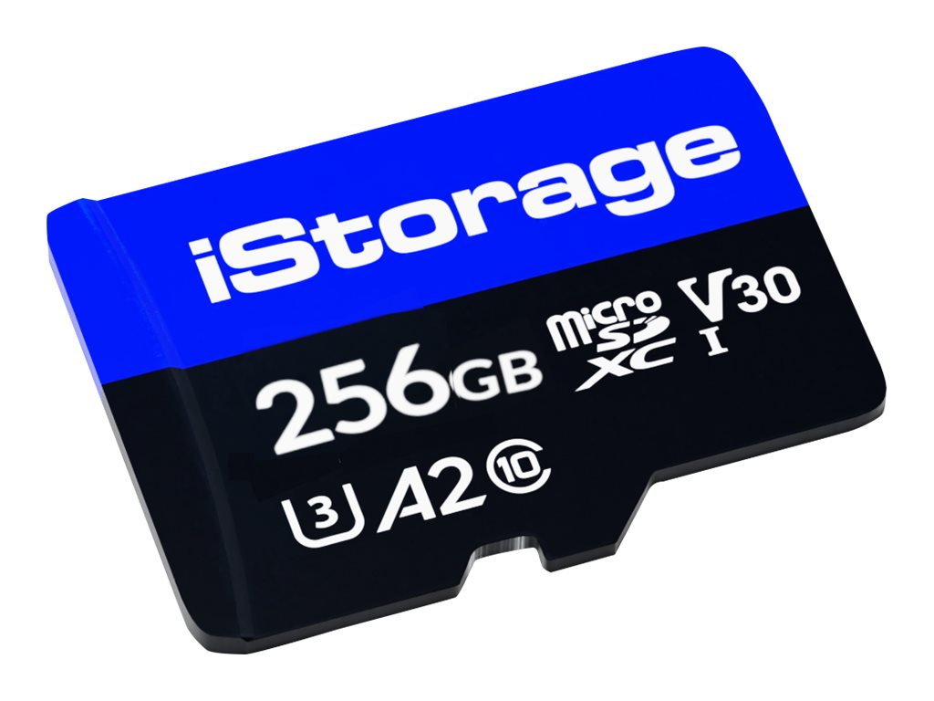 iStorage - Flash-Speicherkarte - 256 GB - A2 / Video Class V30 / UHS-I U3 / Class10 - microSDXC (Packung mit 3)