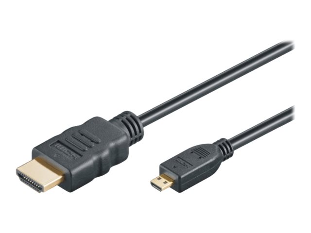 M-CAB HDMI Hi-Speed Kabel with Ethernet - HDMI-Kabel mit Ethernet - HDMI mnnlich zu 19 pin micro HDMI Type D mnnlich - 5 m - S