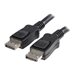 StarTech.com 50cm DisplayPort 1.2 Kabel mit Verriegelung (Stecker/Stecker) - DP 4k Audio- / Videokabel Kabel - Schwarz - Display