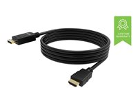 VISION - Adapterkabel - DisplayPort mnnlich zu HDMI mnnlich - 2 m - Schwarz - 4K Untersttzung