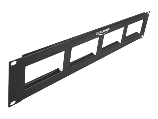 Delock - Patch Panel - Rack montierbar - Schwarz - 2U - 48.3 cm (19