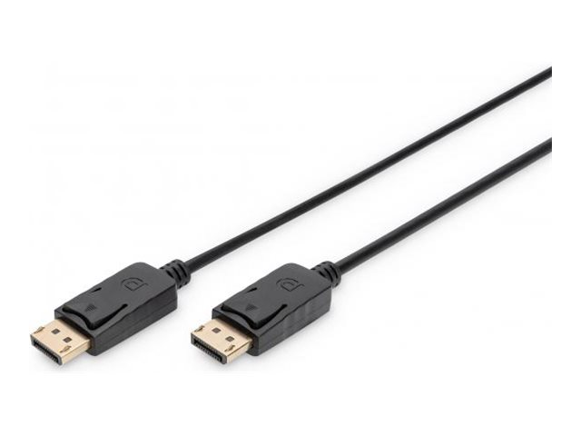 DIGITUS - DisplayPort-Kabel - DisplayPort (M) zu DisplayPort (M) - 1 m - 4K Untersttzung, geformt - Schwarz