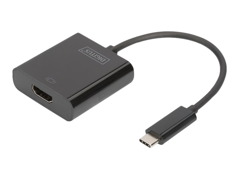 DIGITUS - Externer Videoadapter - USB-C 3.1 - HDMI - Schwarz