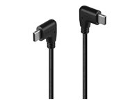 Lindy - USB-Kabel - 24 pin USB-C (M) nach rechts abgewinkelt zu 24 pin USB-C (M) nach rechts abgewinkelt - USB 2.0 - 1 m - rund