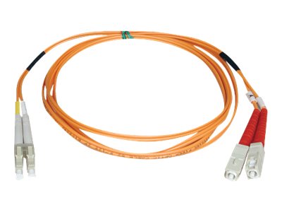 Eaton Tripp Lite Series Duplex Multimode 50/125 Fiber Patch Cable (LC/SC), 7M (23 ft.) - Patch-Kabel - SC multi-mode (M) zu LC M