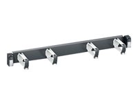 LexCom VDIG188141 Patchcord Guiding Panel - Rack Kabelfhrung - Hellgrau, Dunkelgrau, RAL 7035, RAL 7016 - 1U - 48.3 cm (19