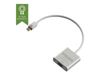 Vision Techconnect - Videoadapter - Mini DisplayPort (M) zu HD-15 (VGA) (W) - 22 cm - weiss