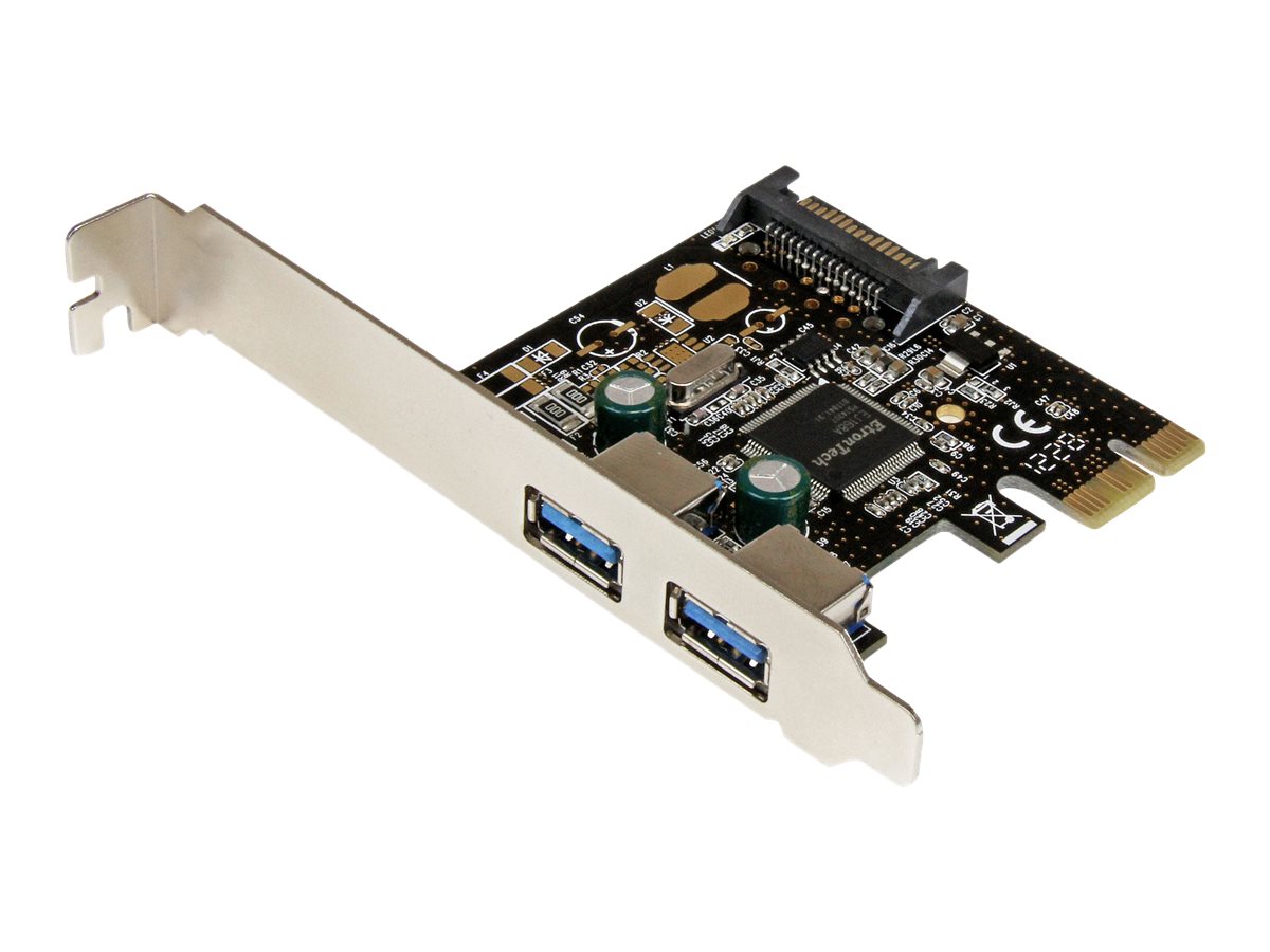 StarTech.com 2 Port USB 3.0 SuperSpeed PCI Express Schnittstellenkarte mit SATA Stromanschluss - 2-fach USB 3.0 PCIe Controller 