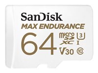 SanDisk Max Endurance - Flash-Speicherkarte (microSDXC-an-SD-Adapter inbegriffen) - 64 GB - Video Class V30 / UHS-I U3 / Class10