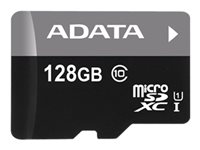 ADATA Premier - Flash-Speicherkarte (microSDXC-an-SD-Adapter inbegriffen) - 128 GB - UHS Class 1 / Class10 - microSDXC UHS-I - f