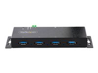 StarTech.com 4-Port Industrial USB 3.0 5Gbps Hub, Rugged USB Hub w/15kV Air/8kV Contact ESD and Surge Protection, DIN/Wall/Desk 