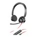 Poly Blackwire 3325 - Blackwire 3300 series - Headset - On-Ear - kabelgebunden - 3,5 mm Stecker, USB-C