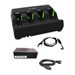 Zebra 4-Slot Battery Charger Kit - Batterieladegert - fr Symbol LI3608; Digital Scanner DS3608, DS3678; Zebra DS3608, DS3678, 