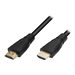 M-CAB Basic - Highspeed - HDMI-Kabel mit Ethernet - HDMI mnnlich zu HDMI mnnlich - 50 cm - Schwarz