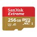 SanDisk Extreme - Flash-Speicherkarte (microSDXC-an-SD-Adapter inbegriffen) - 256 GB - A1 / Video Class V30 / UHS-I U3 - microSD