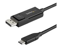 StarTech.com 6ft (2m) USB C to DisplayPort 1.2 Cable 4K 60Hz, Bidirectional DP to USB-C or USB-C to DP Reversible Video Adapter 