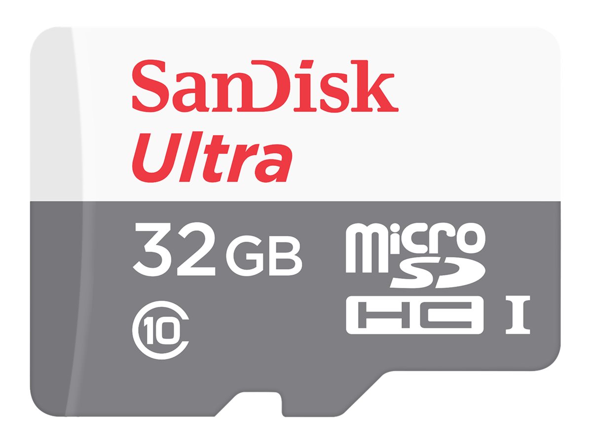 SanDisk Ultra - Flash-Speicherkarte (microSDHC/SD-Adapter inbegriffen) - 32 GB - Class 10 - microSDHC UHS-I