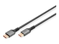 DIGITUS premium - DisplayPort-Kabel - DisplayPort (M) zu DisplayPort (M) - DisplayPort 2.1 - 1 m - Support von 16K 60 Hz, unters