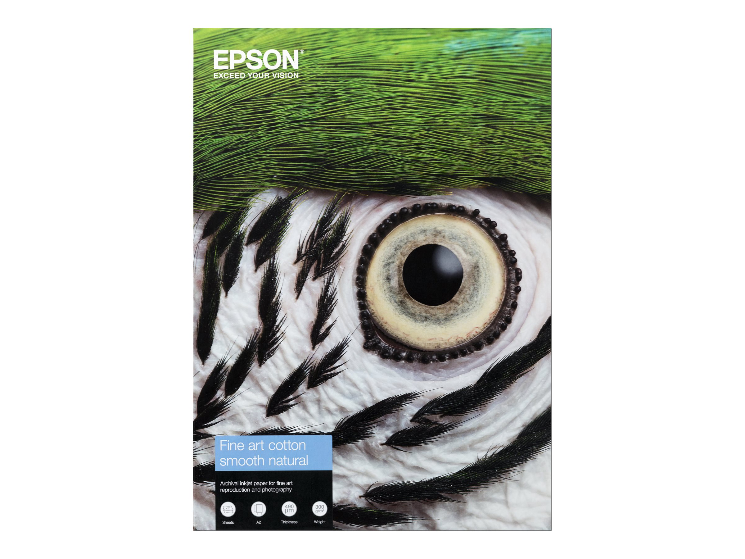 Epson Fine Art - Baumwolle - glatt matt - 490 Mikron - Natural - A2 (420 x 594 mm)