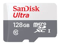 SanDisk Ultra - Flash-Speicherkarte (microSDXC-an-SD-Adapter inbegriffen) - 128 GB - Class 10 - microSDXC UHS-I