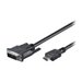 M-CAB - Adapterkabel - HDMI mnnlich zu DVI-D mnnlich - 3 m - Schwarz