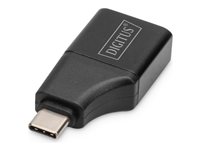 DIGITUS - Video- / Audio-Adapter - 24 pin USB-C mnnlich zu HDMI weiblich - Schwarz - untersttzt 4K 30 Hz (3840 x 2160)