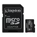 Kingston Canvas Select Plus - Flash-Speicherkarte (microSDXC-an-SD-Adapter inbegriffen) - 256 GB - A1 / Video Class V30 / UHS Cl