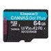 Kingston Canvas Go! Plus - Flash-Speicherkarte - 64 GB - A2 / Video Class V30 / UHS-I U3 / Class10 - microSDXC UHS-I