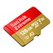 SanDisk Extreme - Flash-Speicherkarte (microSDXC-an-SD-Adapter inbegriffen) - 128 GB - A2 / Video Class V30 / UHS-I U3 / Class10