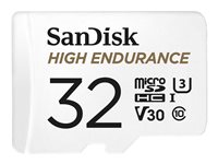 SanDisk High Endurance - Flash-Speicherkarte (microSDHC/SD-Adapter inbegriffen) - 32 GB - Video Class V30 / UHS-I U3 / Class10 -