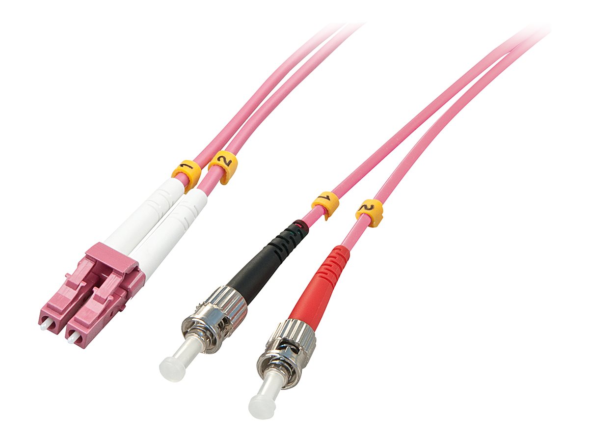 Lindy - Patch-Kabel - ST multi-mode (M) zu LC Multi-Mode (M) - 3 m - Glasfaser - Duplex