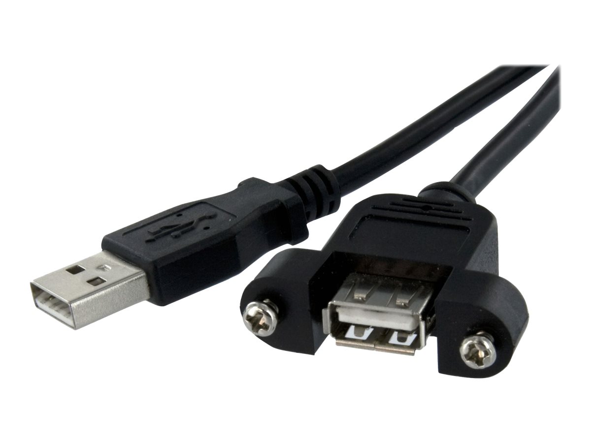 StarTech.com 90cm USB A Blendenmontage Kabel Bu/St - USB Verlngerungskabel - Einbaubuchsen Kabel Verlngerung - USB-Verlngerun