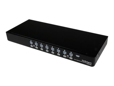 StarTech.com 16 Port 1U Rackmount USB KVM Switch with OSD (SV1631DUSBU) - KVM-Switch - 16 x KVM port(s) - 1 lokaler Benutzer - D