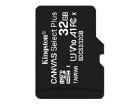 Kingston Canvas Select Plus - Flash-Speicherkarte - 32 GB - A1 / Video Class V10 / UHS Class 1 / Class10 - microSDHC UHS-I