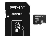 PNY Performance Plus - Flash-Speicherkarte - 128 GB - Class 10 - microSDXC