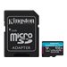 Kingston Canvas Go! Plus - Flash-Speicherkarte (microSDXC-an-SD-Adapter inbegriffen) - 512 GB - A2 / Video Class V30 / UHS-I U3 