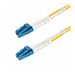 StarTech.com 2m (6.6ft) LC to LC (UPC) OS2 Single Mode Duplex Fiber Optic Cable, 9/125m, Laser Optimized, 10G, Bend Insensitive