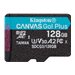 Kingston Canvas Go! Plus - Flash-Speicherkarte - 128 GB - A2 / Video Class V30 / UHS-I U3 / Class10 - microSDXC UHS-I