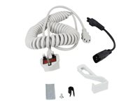 Ergotron Coiled Extension Cord Accessory Kit - Stromkabelkit - 2.4 m - gewickelt - Grau