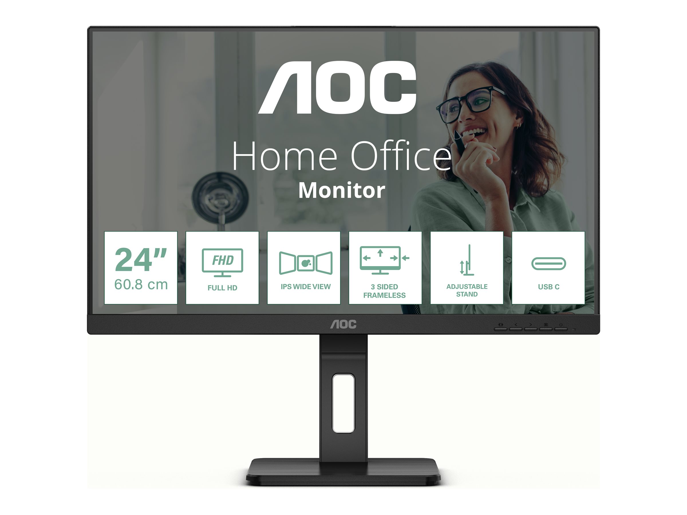 AOC Pro-line 24P3CV - P3 Series - LED-Monitor mit CH Garantie - 61 cm (24