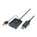 M-CAB - Videoadapter - HDMI, USB (nur Strom) zu DisplayPort mnnlich - 30 cm - Schwarz - 4K Untersttzung, Passiv