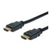 ASSMANN HDMI High Speed with Ethernet - HDMI-Kabel mit Ethernet - HDMI mnnlich zu HDMI mnnlich - 3 m - Doppelisolierung - Schw