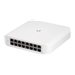 Ubiquiti UniFi Switch Lite USW-Lite-16-POE - Switch - managed - 16 x 10/100/1000 (8 PoE+) - Desktop, wandmontierbar - PoE+ (45 W