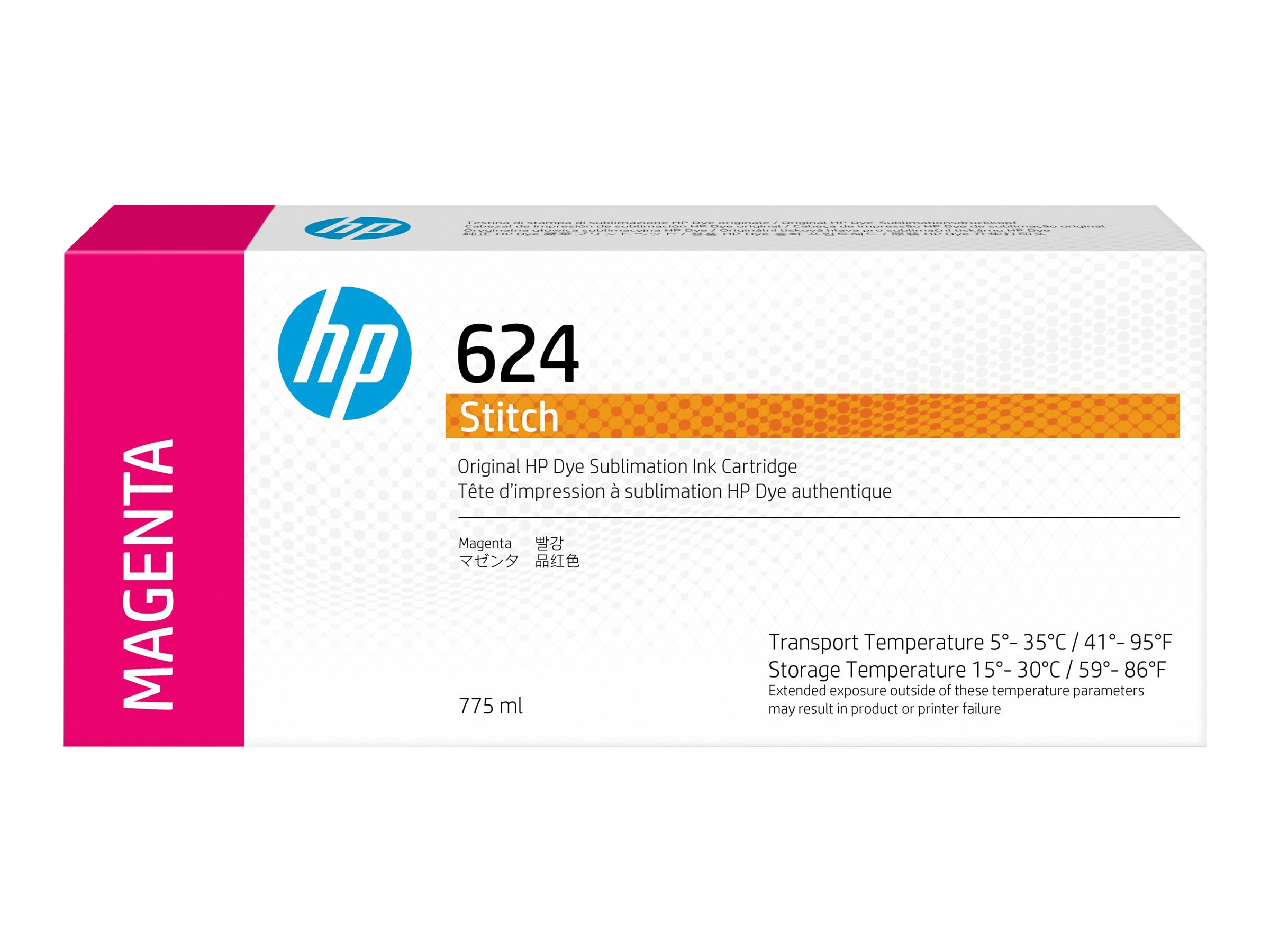HP 624 - 775 ml - Magenta - Original - Tintenpatrone - fr Stitch S300