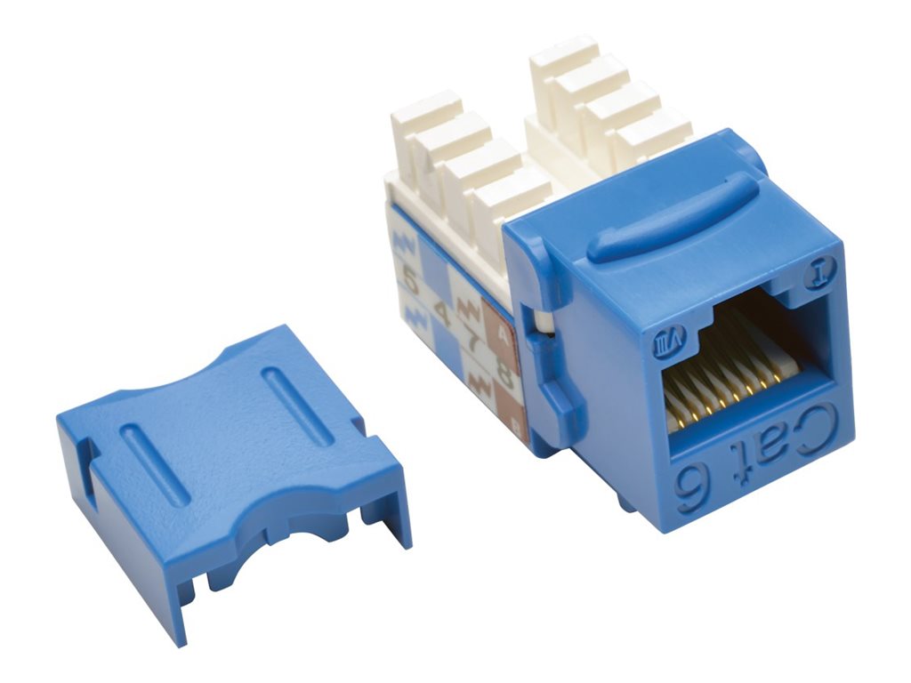 Eaton Tripp Lite Series Cat6/Cat5e 110 Punch Down Keystone Jack - Modulare Eingabe - RJ-45 - Blau